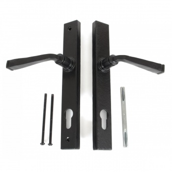 Avon Slimline Lever Espag. Lock Set - Black